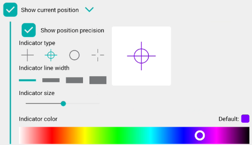 Ocadapp SettingsPositioningShowCurrentPosition.png
